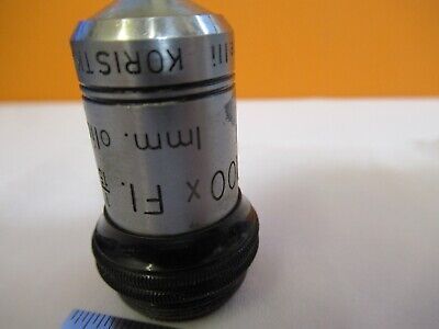 KORISTKA MILANO ITALY OBJECTIVE 100X LENS MICROSCOPE PART AS PICTURED &8C-A-30