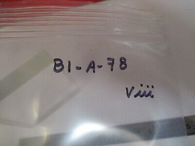 OPTICAL GLASS BLOCK  2" x 2" x 0.5"  OPTICS AS PICTURED &B1-A-78