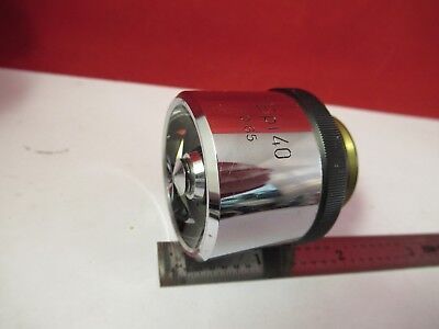 WILD HEERBRUGG SWISS OBJECTIVE EPI 40X M20 MICROSCOPE PART OPTICS AS IS &75-B-08