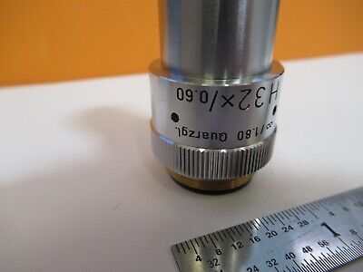 LEITZ WETZLAR OBJECTIVE QUARTZ 32X INFINITY OPTICS MICROSCOPE AS PIC &5M-A-14