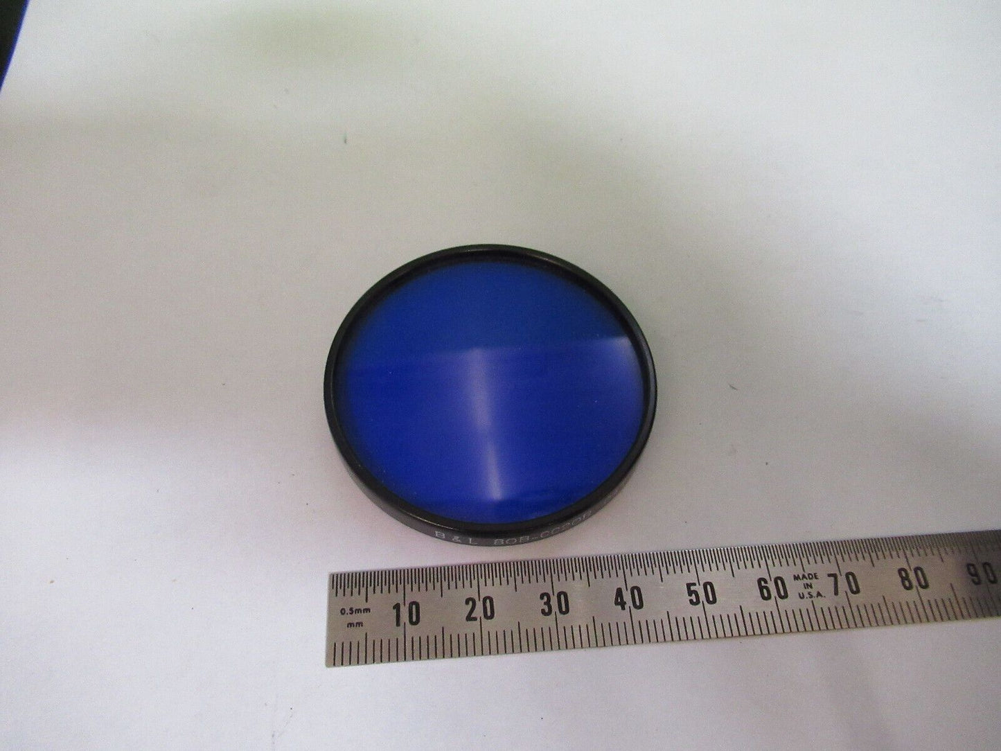 NICE  BAUSCH LOMB 31-35-86 BLUE FILTER MICROSCOPE PART AS PICTURED #W9-A-33