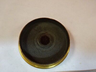 FOR PARTS MICROSCOPE BRASS ANTIQUE PIECE OPTICS AS IS B#C6-C-16