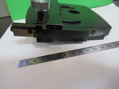 BAUSCH LOMB XY STAGE TABLE VINTAGE MICROSCOPE PART AS PICTURED &3-C-01