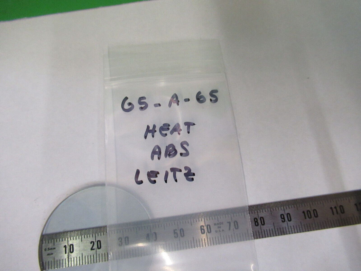 LEITZ HEAT ABSORBAND GLASS FILTER MICROSCOPE PART AS PICTURED #G5-A-65