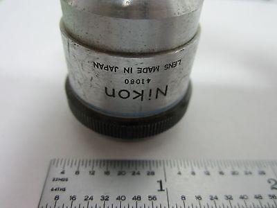 MICROSCOPE PART OBJECTIVE NIKON EPI 40X OPTICS AS IS BIN#L5-31