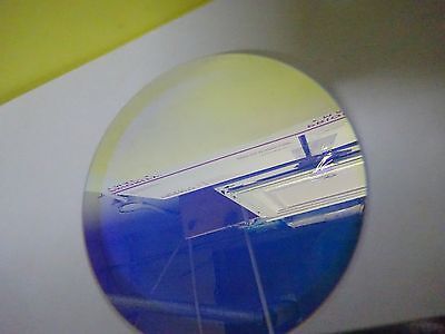 OPTICAL  DICHROIC COATED FLAT FUSED SILICA MIRROR LASER OPTICS AS IS BIN#P7-18