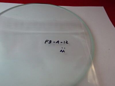 LARGE GLASS STAGE TABLE BEVELED STEREO MICROSCOPE PART AS IS #F3-A-12