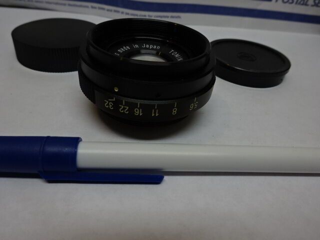 OPTICAL LENS TOMINON JAPAN F=50mm 1:4.5 POLAROID OPTICS AS IS #82-15