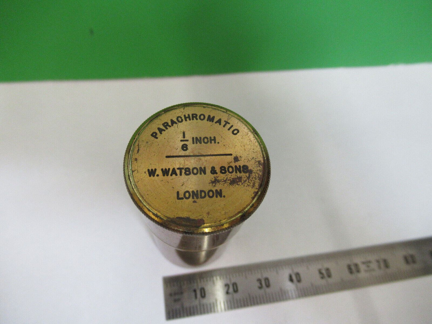 ANTIQUE BRASS WATSON UK 1890s EMPTY CAN MICROSCOPE PART AS PICTURED &R6-A-84