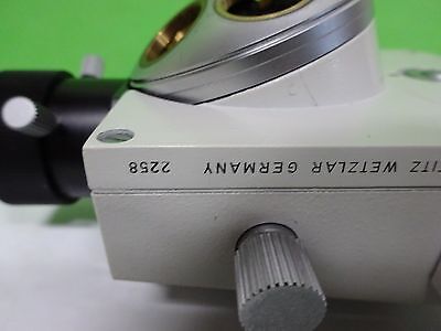 MICROSCOPE PART LEITZ GERMANY FLUORESCENCE NOSEPIECE OPTICS AS IS BIN#11-E-10