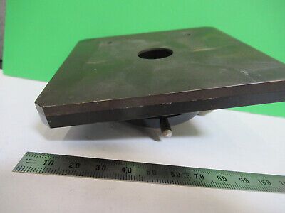 ANTIQUE STAGE TABLE ERNST LEITZ GERMANY MICROSCOPE PART AS PICTURED &Q9-A-39