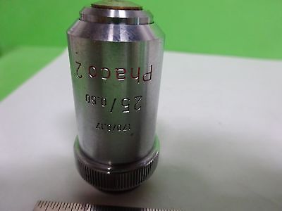 MICROSCOPE PART LEITZ GERMANY PHACO OBJECTIVE 25X OPTICS AS IS BIN#11-E-13