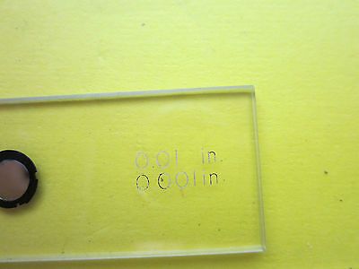 MICROSCOPE PART BAUSCH LOMB RETICLE 0.001 INCH OPTICS BIN#26-11