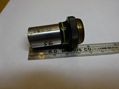 FOR PARTS MICROSCOPE PART OBJECTIVE OLYMPUS 40X FAIR OPTICS AS IS #81-50