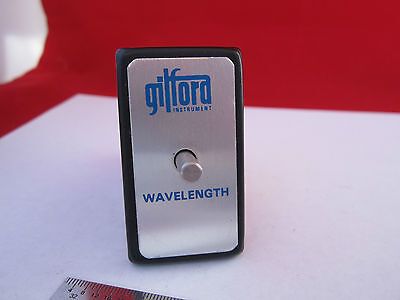 OPTICAL GILFORD INSTRUMENT WAVELENGTH PANEL ?? OPTICS BIN #7C