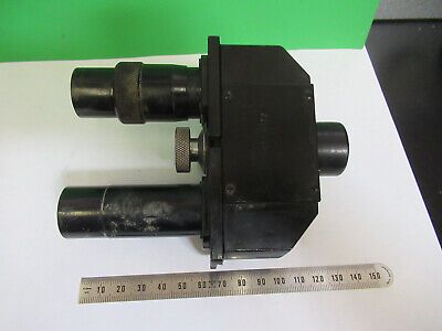 ANTIQUE ERNST LEITZ GERMANY BINOCULAR HEAD MICROSCOPE PART AS PICTURED z9-a-89