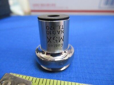 UNITRON JAPAN OBJECTIVE M5X OPTICS MICROSCOPE PART AS PICTURED &S1-A-17