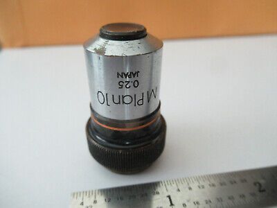 OLYMPUS JAPAN OBJECTIVE M PLAN 10X LENS MICROSCOPE PART AS PICTURED &F5-A-150