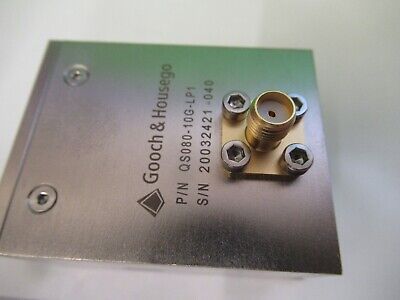 OPTICAL GOOCH & HOUSEGO QS080-10G-LP1 Q SWITCH LASER OPTICS AS PICTURED #17-A-02