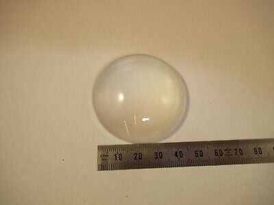 OPTICAL FROSTED DIFFUSER LENS BI CONVEX GLASS OPTICS AS PICTURED &X1-A-07