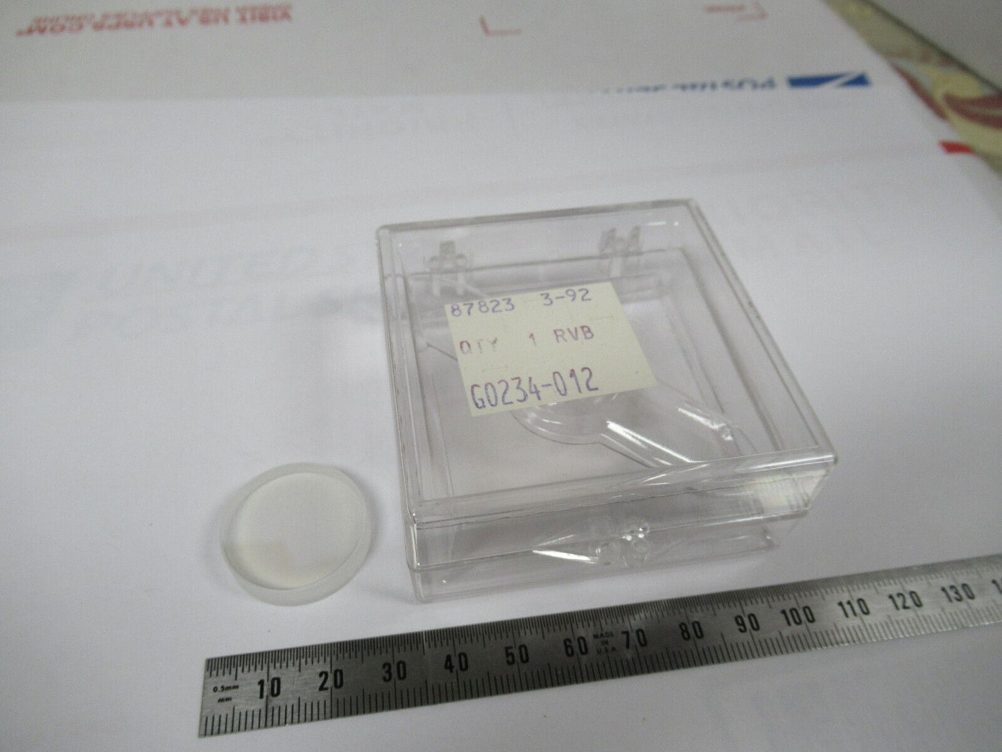 OPTICAL SPECTRA PHYSICS G0234-012 COATED FLAT MIRROR OPTICS AS PICTURED &W6-A-20