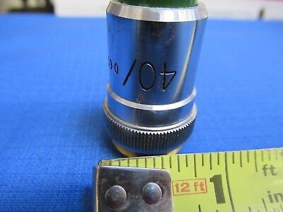 VICKERS UK ENGLAND OBJECTIVE 40X MICROSCOPE PART OPTICS AS PICTURED &S1-A-07