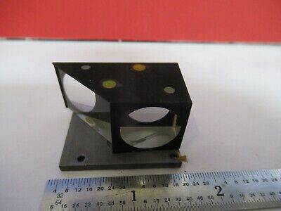 LEITZ GERMANY GLASS PRISM HEAD MICROSCOPE PART OPTICS AS PICTURED #B9-A-39