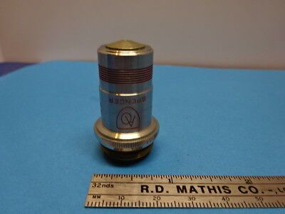 MICROSCOPE PART OPTICAL OBJECTIVE SPENCER AO 100X AMERICAN OPTICS AS IS #90-48