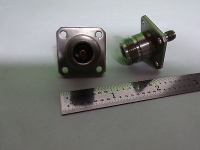 WEINSCHEL CONNECTOR ADAPTER N to SMA BULKHEAD RF MICROWAVE FREQUENCY BIN#Y1-20