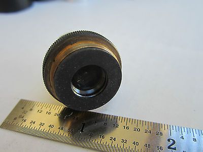 OPTICAL MICROSCOPE PART OBJECTIVE OLYMPUS M10 JAPAN AS IS OPTICS DWR#02