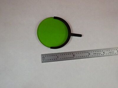 MICROSCOPE PART LEITZ GERMANY GREEN FILTER PANCHROM OPTICS AS IS #S4-A-01