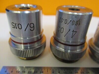 LOT LENSES OBJECTIVE OPTICS MICROSCOPE PART AS PICTURED &1E-C-92