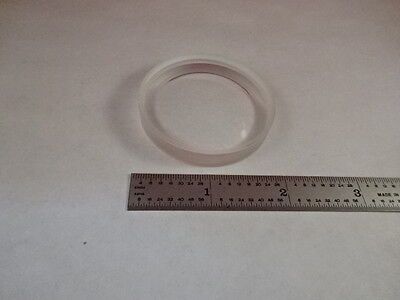 OPTICAL BI CONCAVE GLASS LENS 2" DIAMETER MIL SPEC LASER OPTICS AS IS #80-30