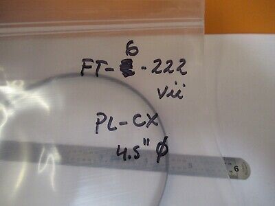 OPTICAL LARGE LENS PLANO CONCAVE 4.5" DIA GLASS OPTICS AS PICTURED &FT-6-222