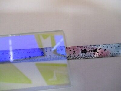 OPTICAL DICHROIC COATED GLASS BEAM SPLIT FILTER OPTICS AS PICTURED &27-B-16