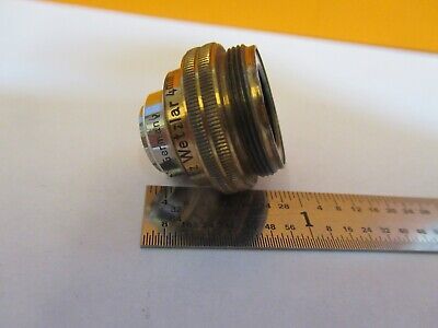 ANTIQUE ERNST LEITZ WETZLAR OBJECTIVE 4mm MICROSCOPE PART AS PICTURED &A3-B-84