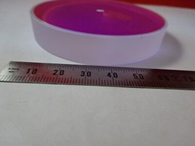 OPTICAL FLAT FUSED SILICA 3" DIA DICHROIC MIRROR HOLLOWED LASER OPTICS &6-A-29B