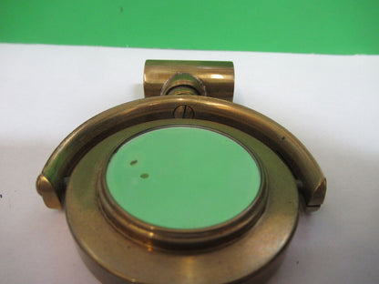 ANTIQUE BRASS MIRROR JAMES PARKES ENGLAND MICROSCOPE PART as pictured R2-A-77