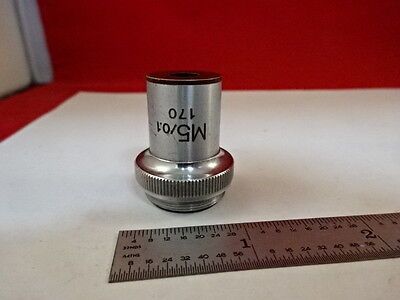 MICROSCOPE PART TIYODA JAPAN M5 OBJECTIVE OPTICS AS IS #AM-46