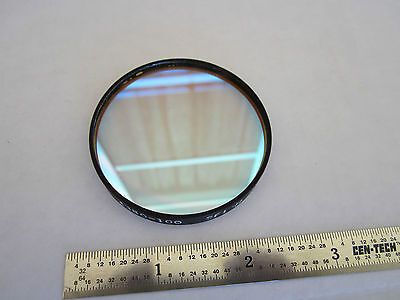 OPTICAL FILTER LENS [some voids on coating] LASER OPTICS DWR#1B iv