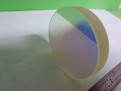 OPTICAL ZERODUR COATED FLAT TANTALUM HAFNIUM OXIDE LASER OPTICS AS IS BN#W9-E-27