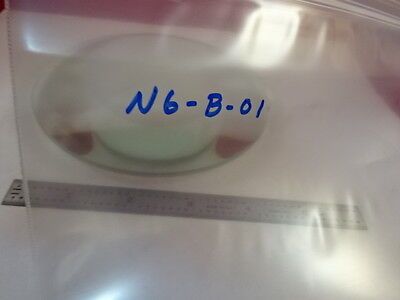 OPTICAL LARGE BI CONVEX GLASS LENS 5" DIA 9.8 FL LASER OPTICS BIN#N6-B-01