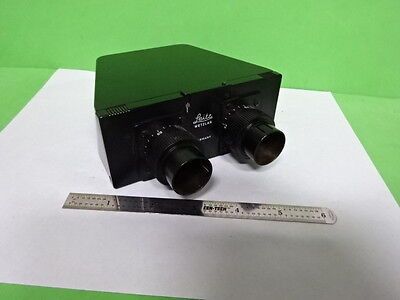 MICROSCOPE PART LEITZ WETZLAR GERMANY HEAD OPTICS BINOCULAR AS IS BIN#5M-B-05