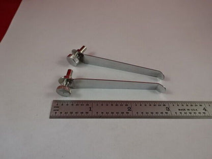 PAIR CLIPS for specimen TABLE MICROSCOPE PART &33-A-82