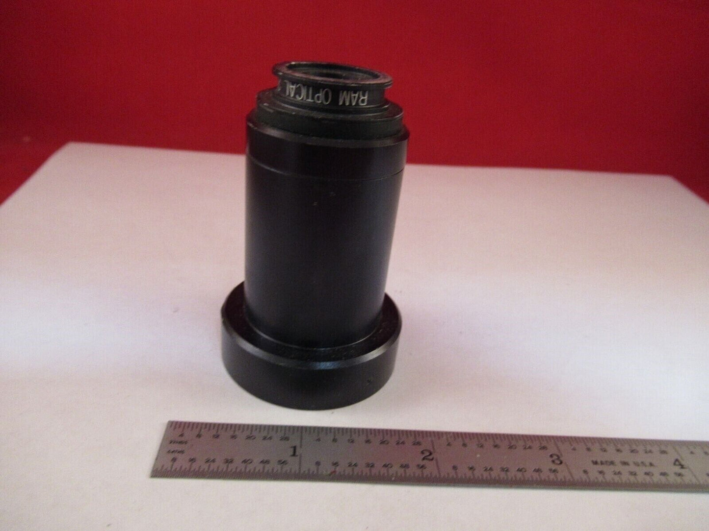 FOR PARTS RAM OPTICAL OBJECTIVE 2.0X MICROSCOPE PART OPTICS AS IS &A8-A-08