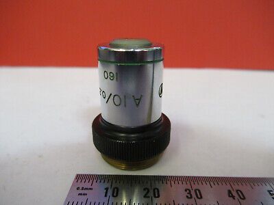 BAUSCH LOMB OBJECTIVE 10X /160 LENS OPTICS MICROSCOPE PART AS PICTURED &8Y-A-21