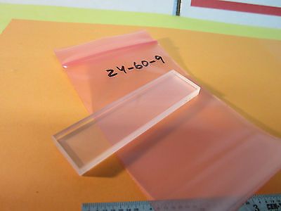 OPTICAL RECTANGULAR WINDOW POLISHED ONE SIDE DULL ALL AROUND LASER OPTICS BIN#24