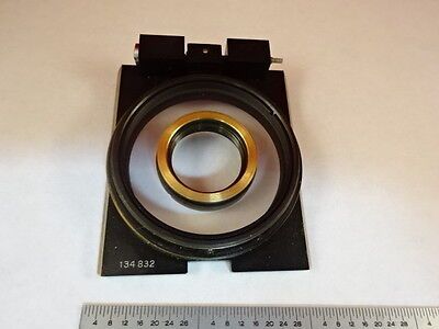 MICROSCOPE PART ZEISS POLARIZER OBJECTIVE HOLDER POL OPTICS AS IS #X6-B-13