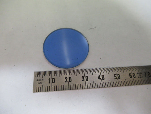 GLASS BLUE FILTER for ANTIQUE EMIL BUSCH MICROSCOPE PART AS PICTURED W1-B-10