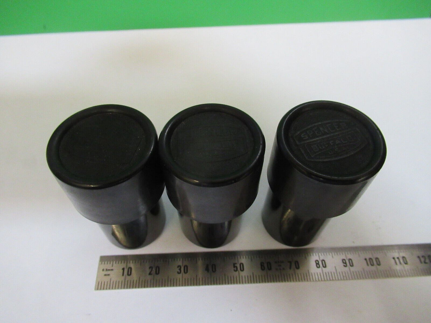 AO SPENCER LOT 3 ea plastic cans ANTIQUE MICROSCOPE PART AS PICTURED &H7-B-13